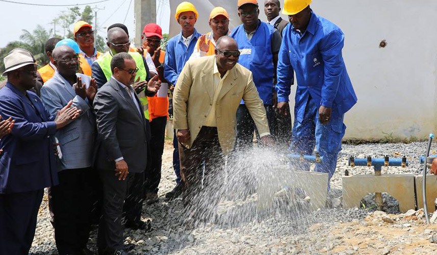 Ali Bongo SEEG Gabon Veolia
