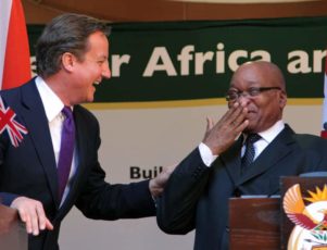 British Prime Minister David Cameron visits South Africa