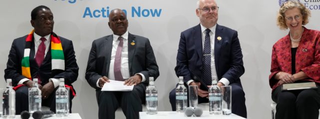 African Union and Arab League delegates at a climate finance multilateral session