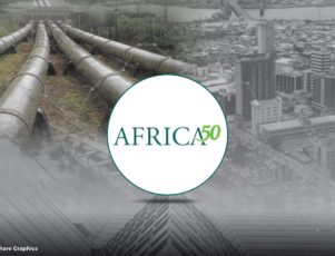 Africa50 infrastructure project site, urban transit corridor in an African city